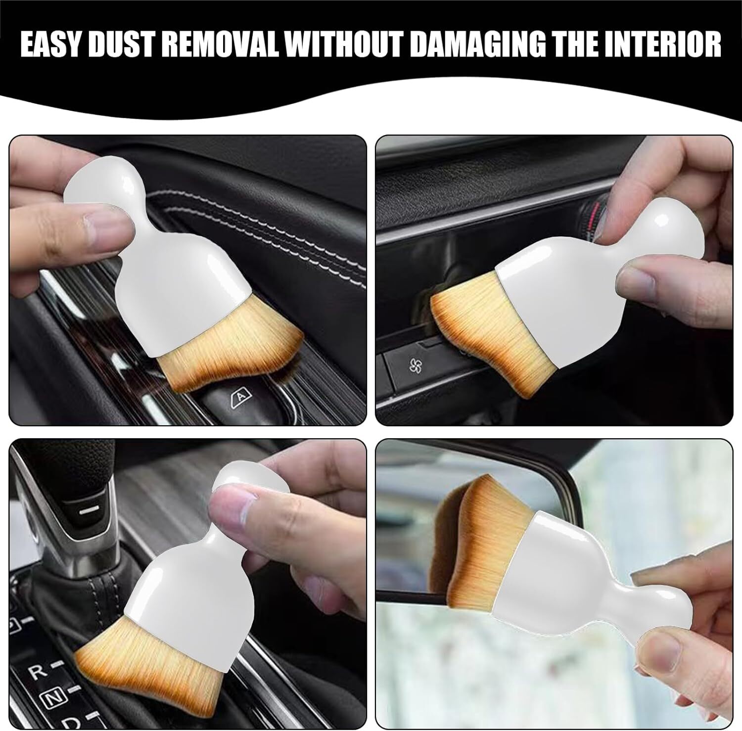 1 PC Car Air Conditioning Outlet Cleaning Brush Compatible with Cars Vans SUVs