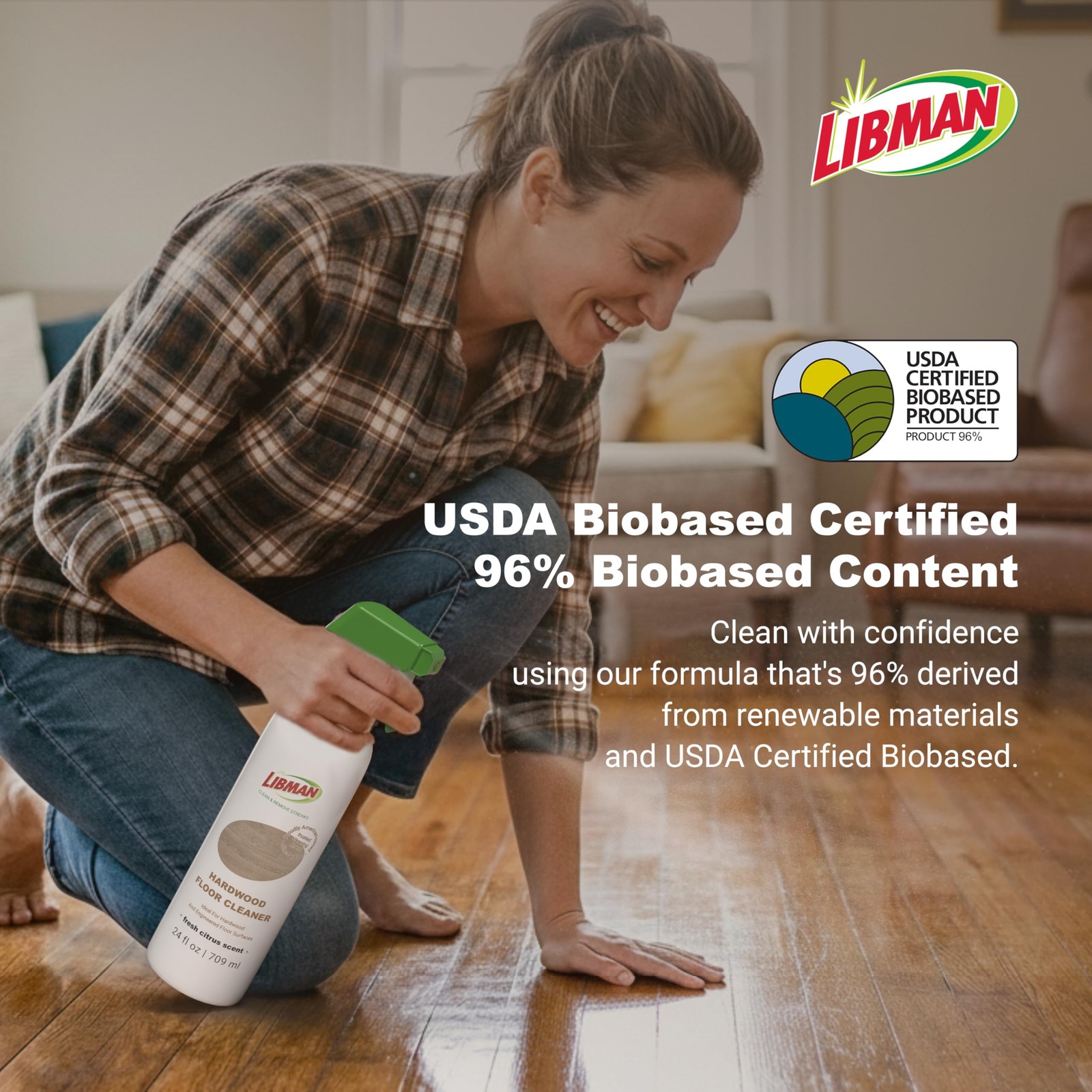 Libman Liquids Hardwood Floor Cleaner 24oz