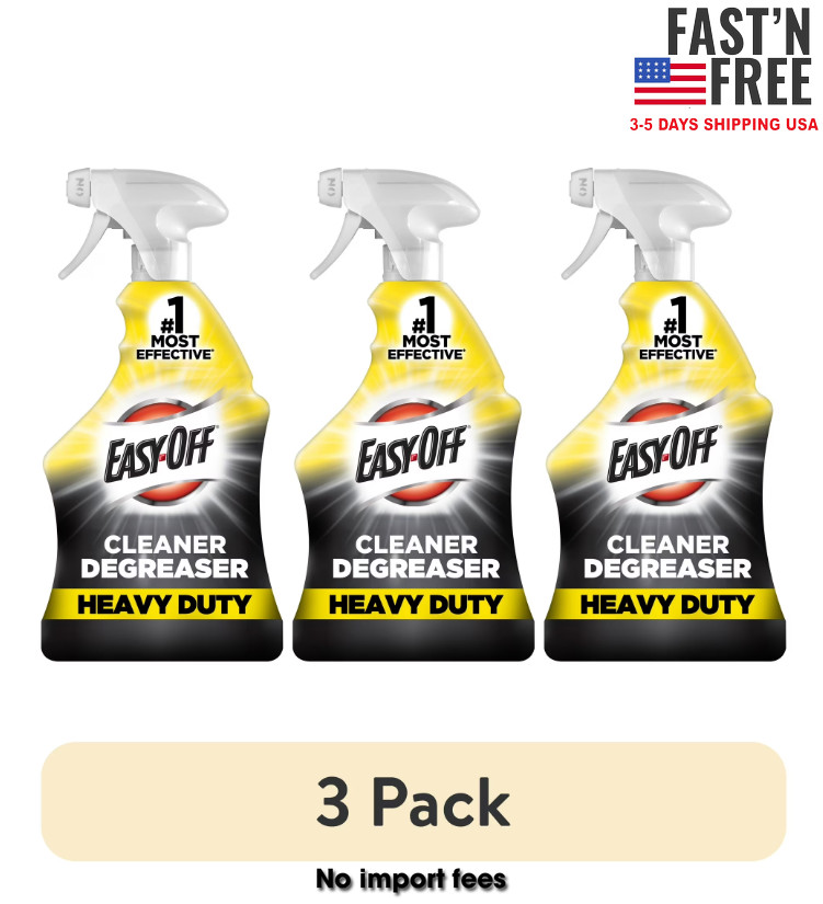 (3 pack) Easy-Off Heavy Duty Multi Surface Cleaner and Degreaser Spray, 32oz