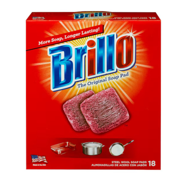 18 PADS – Brillo Steel Wool Scouring Soap Pad Pots Pans Grills Dishes Kitchen