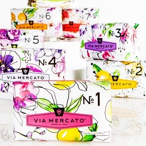 Italian Soap Bar (200 g), No. 5 – Waterlily & Sandalwood