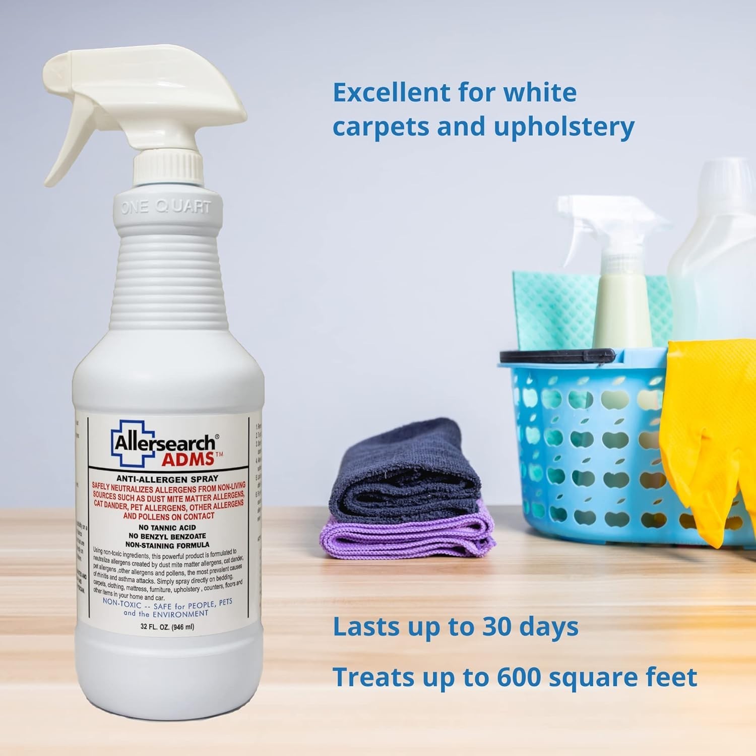 ADMS 32 Oz Anti-Allergen Spray – Protect Your Home from Dust, Dander & More