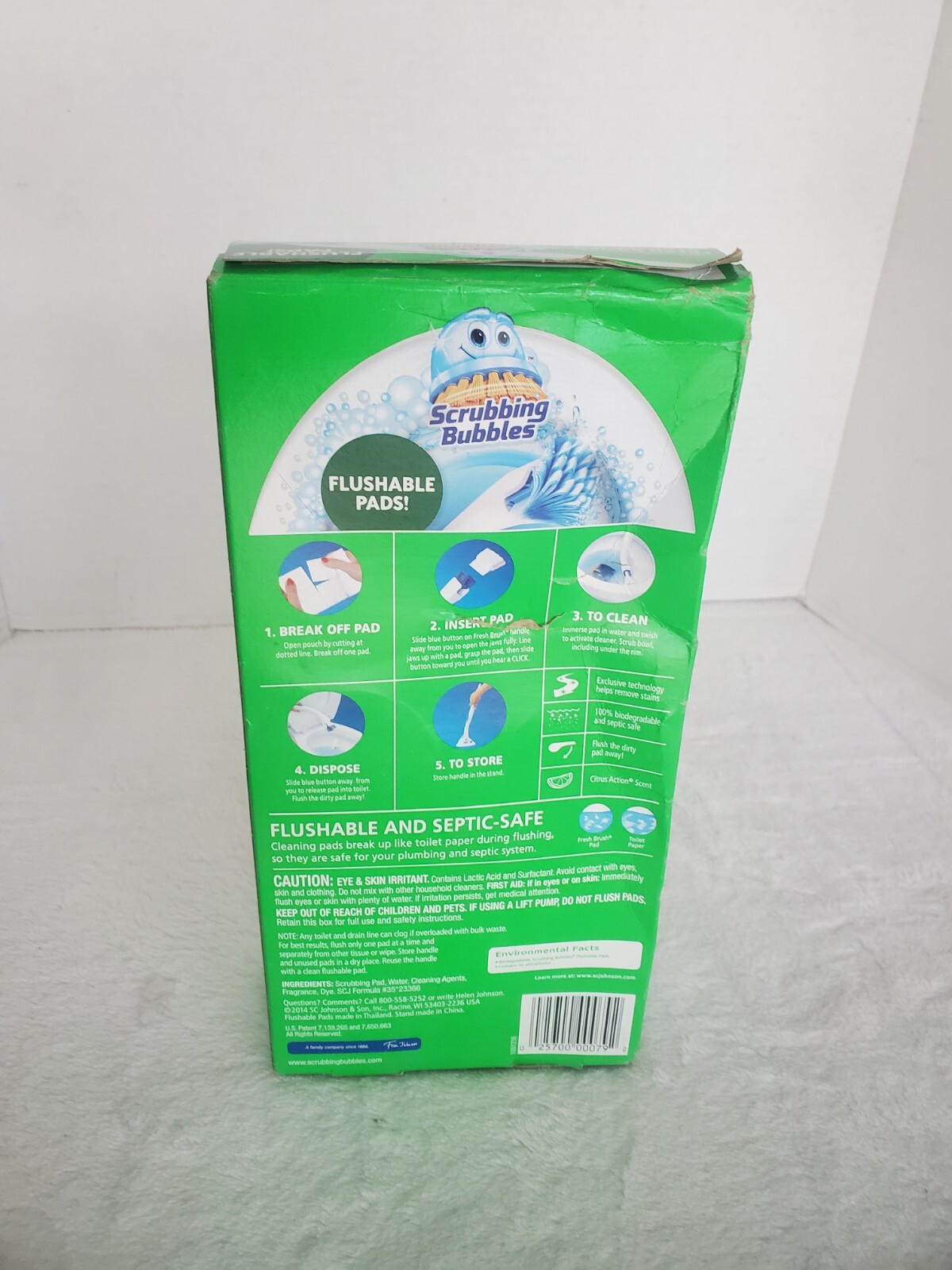 Scrubbing Bubbles Fresh Brush Toilet Bowl Cleaning System Starter Kit Citrus