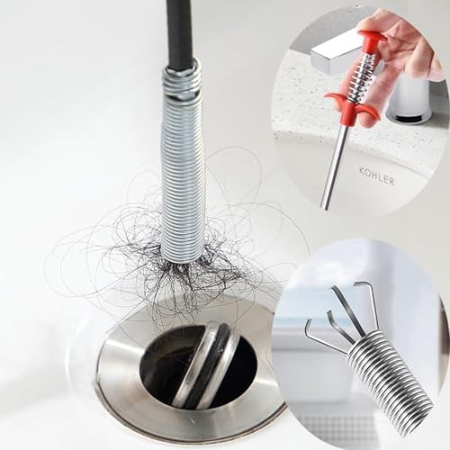 (76 inch) Drain Snake, Drain Clog Remover – Gutter Cleaning Tools Cleaner for
