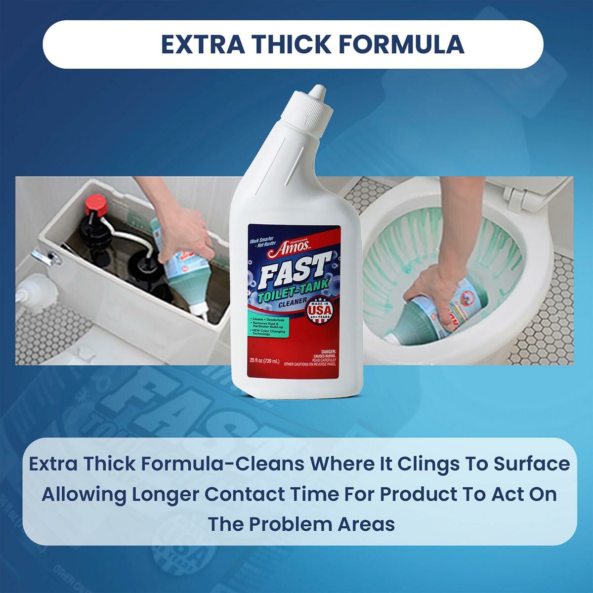 Professor Amos FAST Toilet & Tank Concentrate Cleaning Solution 33 oz Eucalyptus
