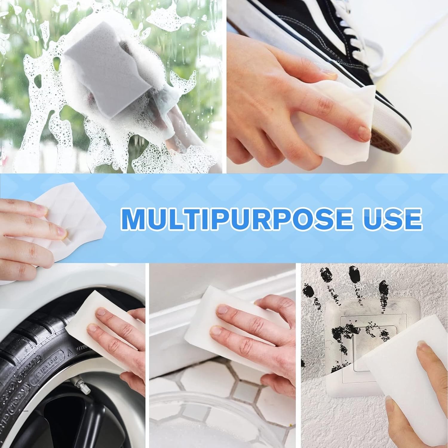Magic Eraser Sponge – 18 Pack Melamine Cleaning Pads for Effortless Cleaning