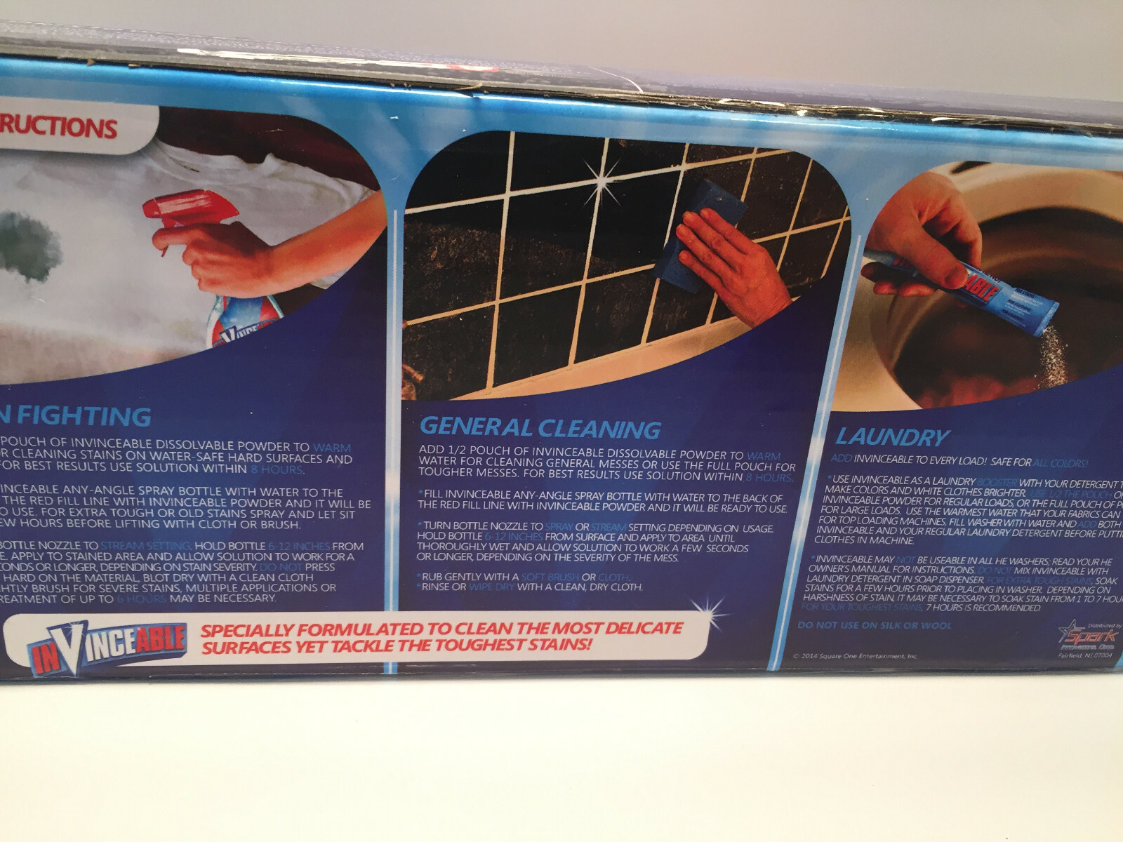 inVINCEable Multi-Purpose Cleaner, Stain Remover with 4 pouches, As Seen on TV