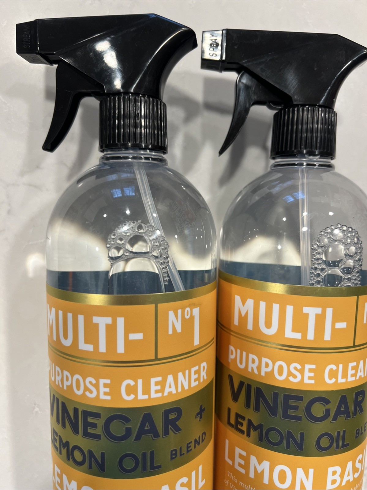 (2-Pk) LUX CLEAN ~VINEGAR + LEMON OIL Kitchen MULTI PURPOSE CLEANER Lemon Basil