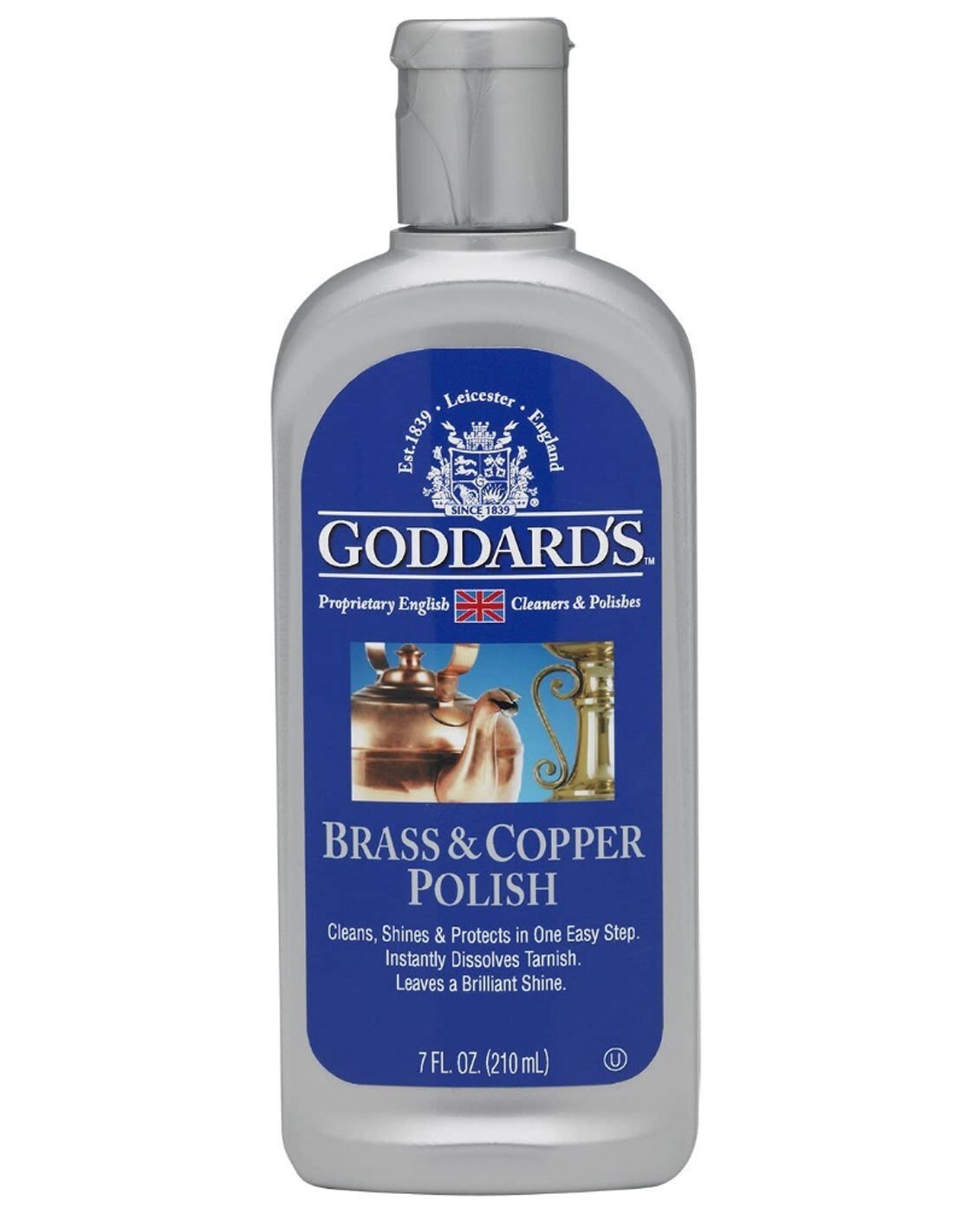 7oz Goddard’s Brass & Copper Polish-Cleans, Shines, Dissolves Tarnish Free Ship