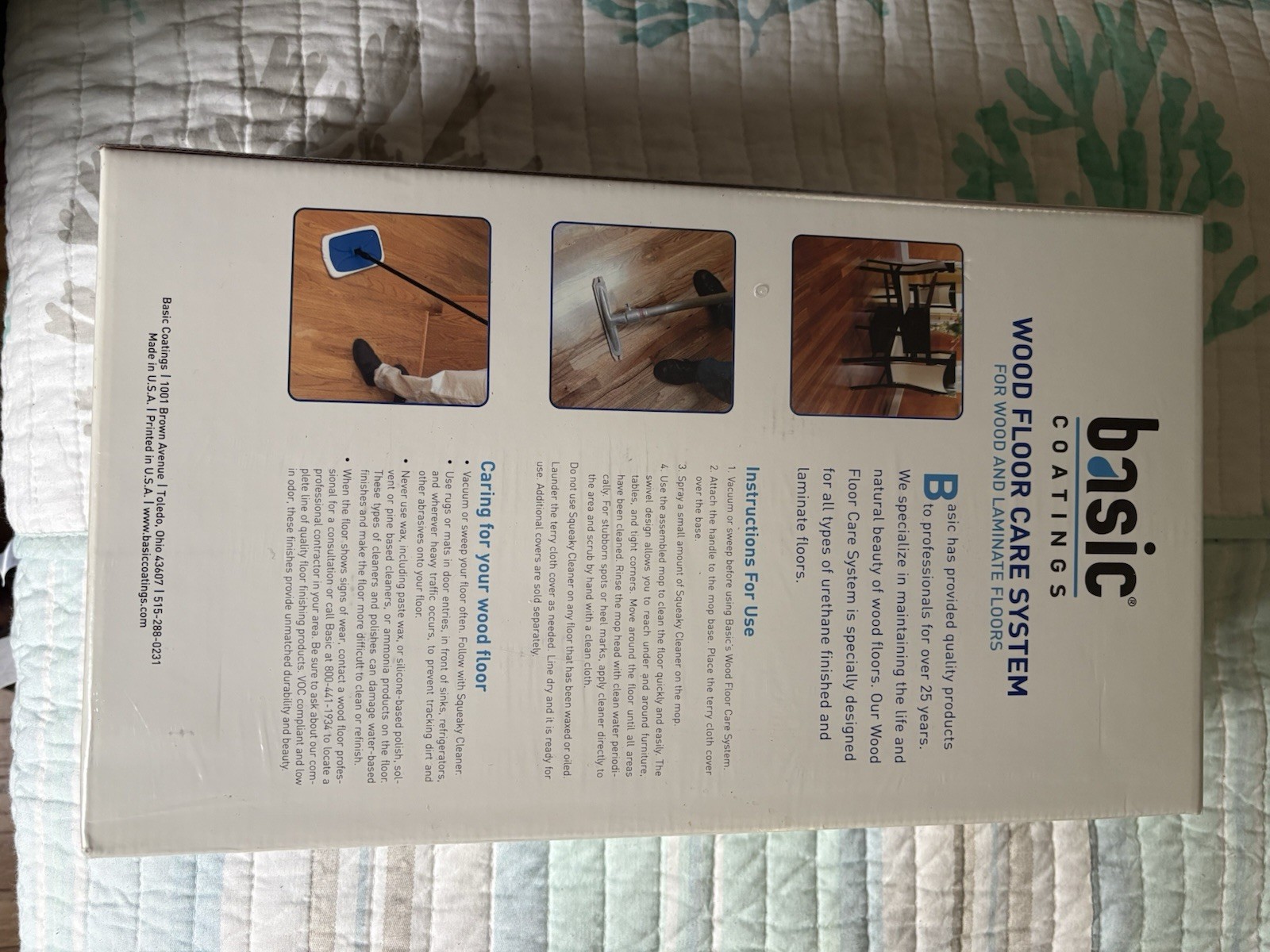 Basic Coatings Wood Floor Care System 32 fl oz Liquid Scent Free Ready to Use
