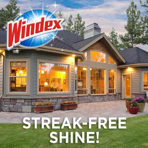 Windex 128 fl. oz. Outdoor Glass Bathrooms Kitchens Efficiently Cleaner Refill