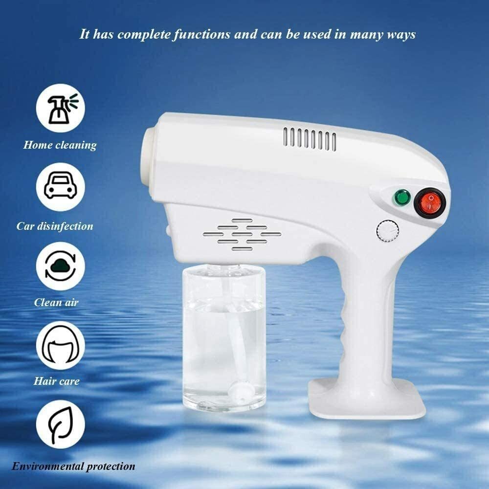 Blue Lighter Handheld Nano Steam Atomizer, Fogger Machine Disinfectant Sprayer.