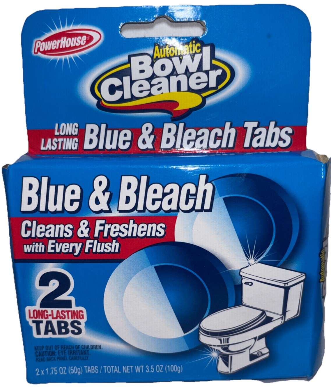 2 Tabs Automatic Toilet Bowl Cleaner Blue & Deodorize—NEW—SHIPS IN 24 HOURS—