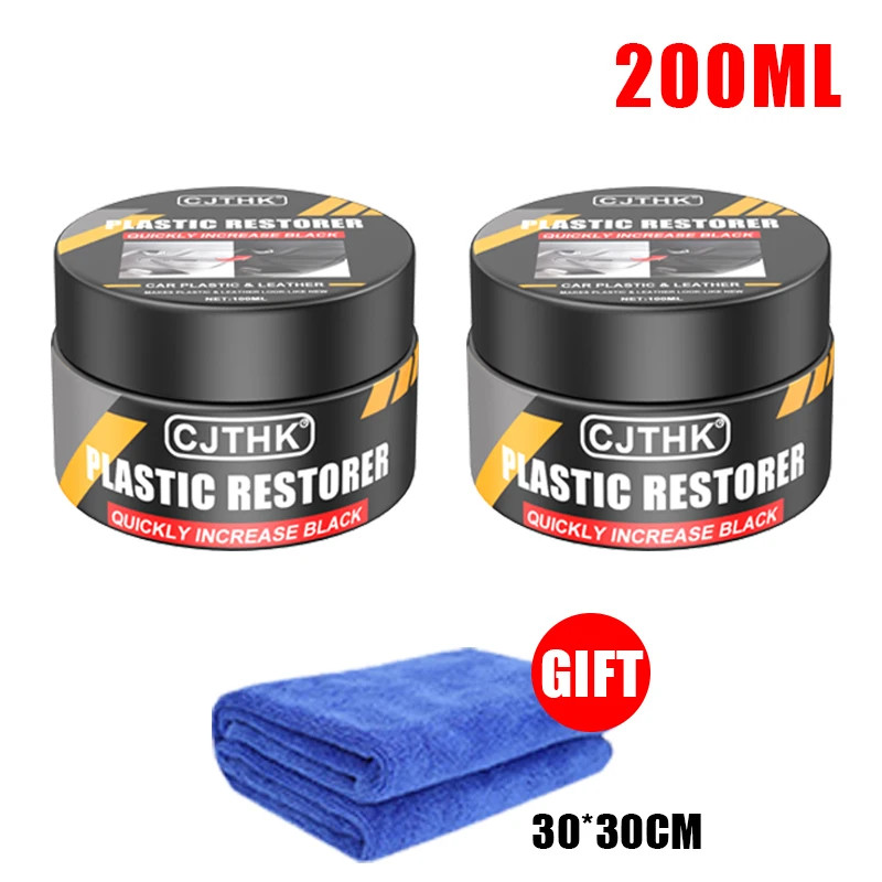 Car Plastic Restorer Back To Black Gloss Auto Interior Leather & Panel Renewal W