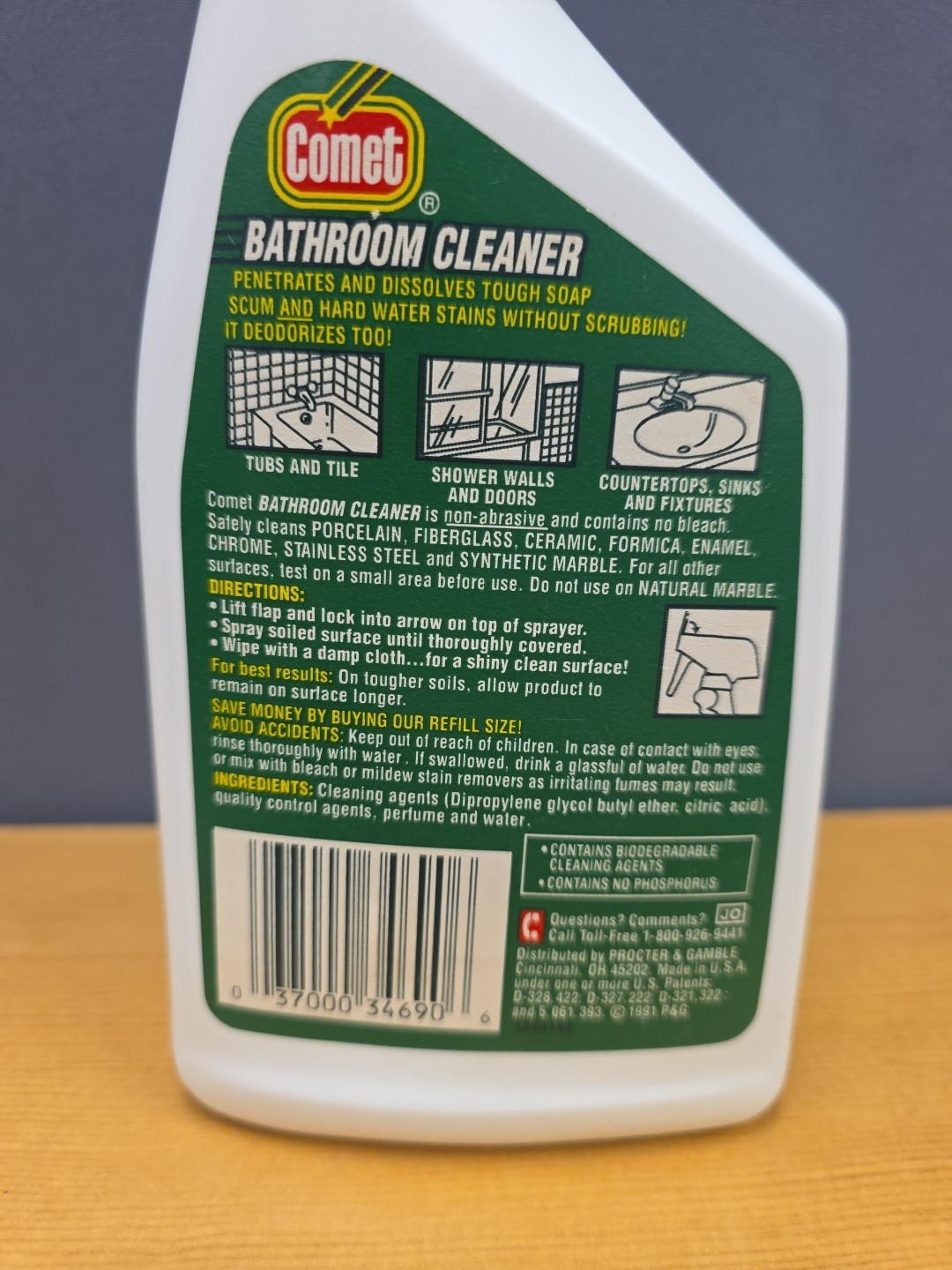 Vtg. Comet Bathroom Cleaner Spray – Non-Abrasive- 1990’s