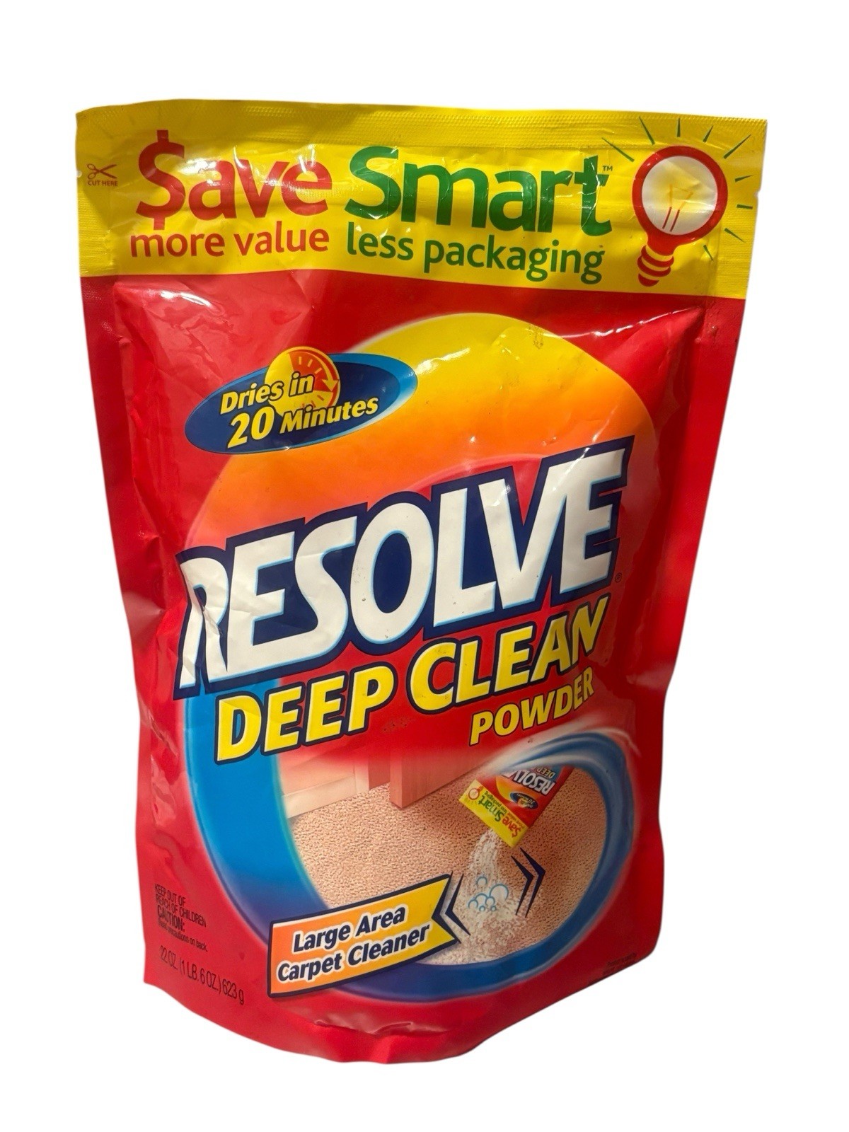 Resolve Deep Clean Powder Large Area Carpet Cleaner 22 oz New Sealed