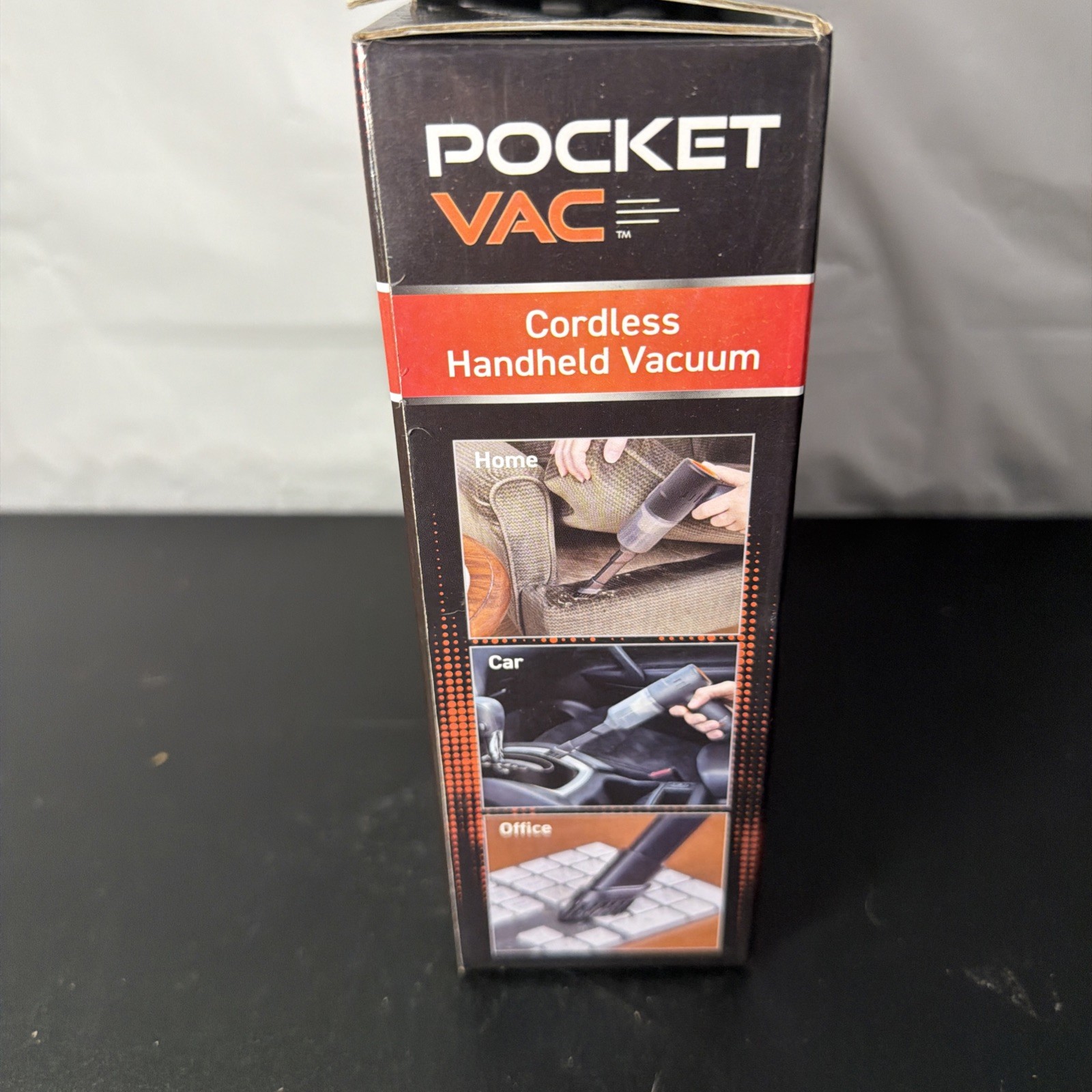Pocket Vac Cordless Handheld Vacuum, USB Rechargeable
