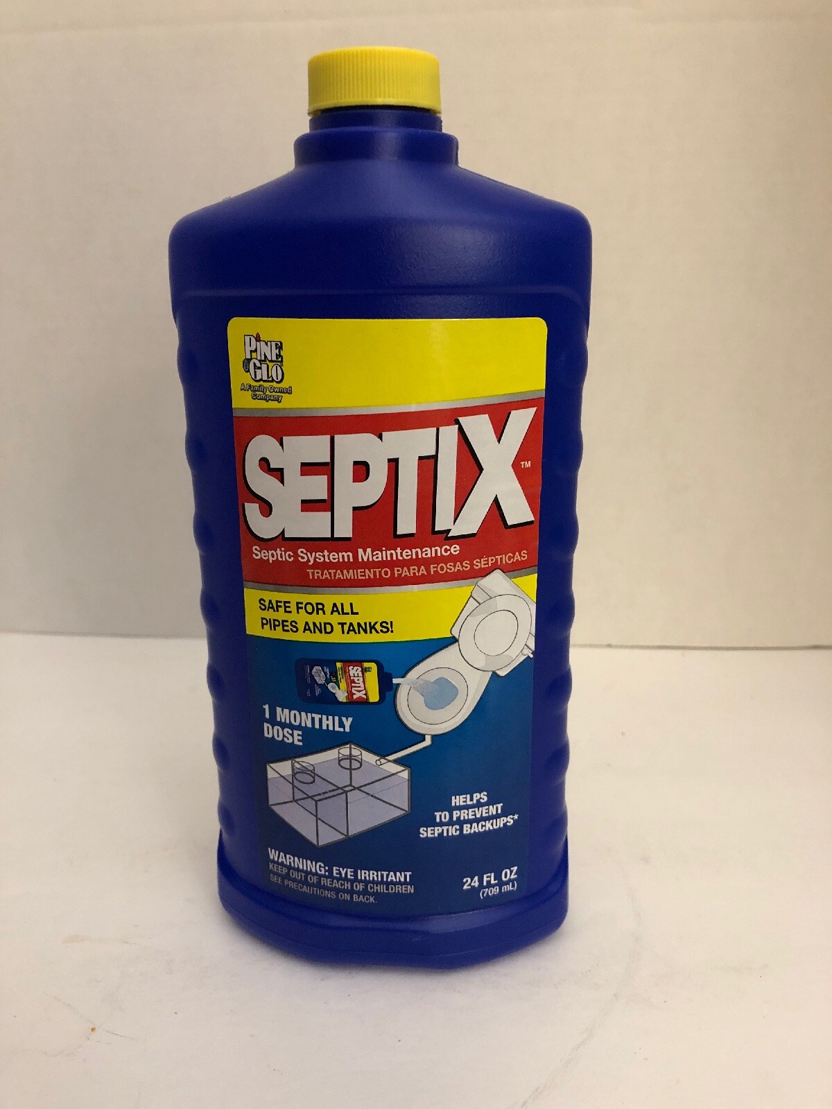 1-Septix,Treatment For Septic Tanks & Systems,Highly Concentrated 24 Oz Pine Glo