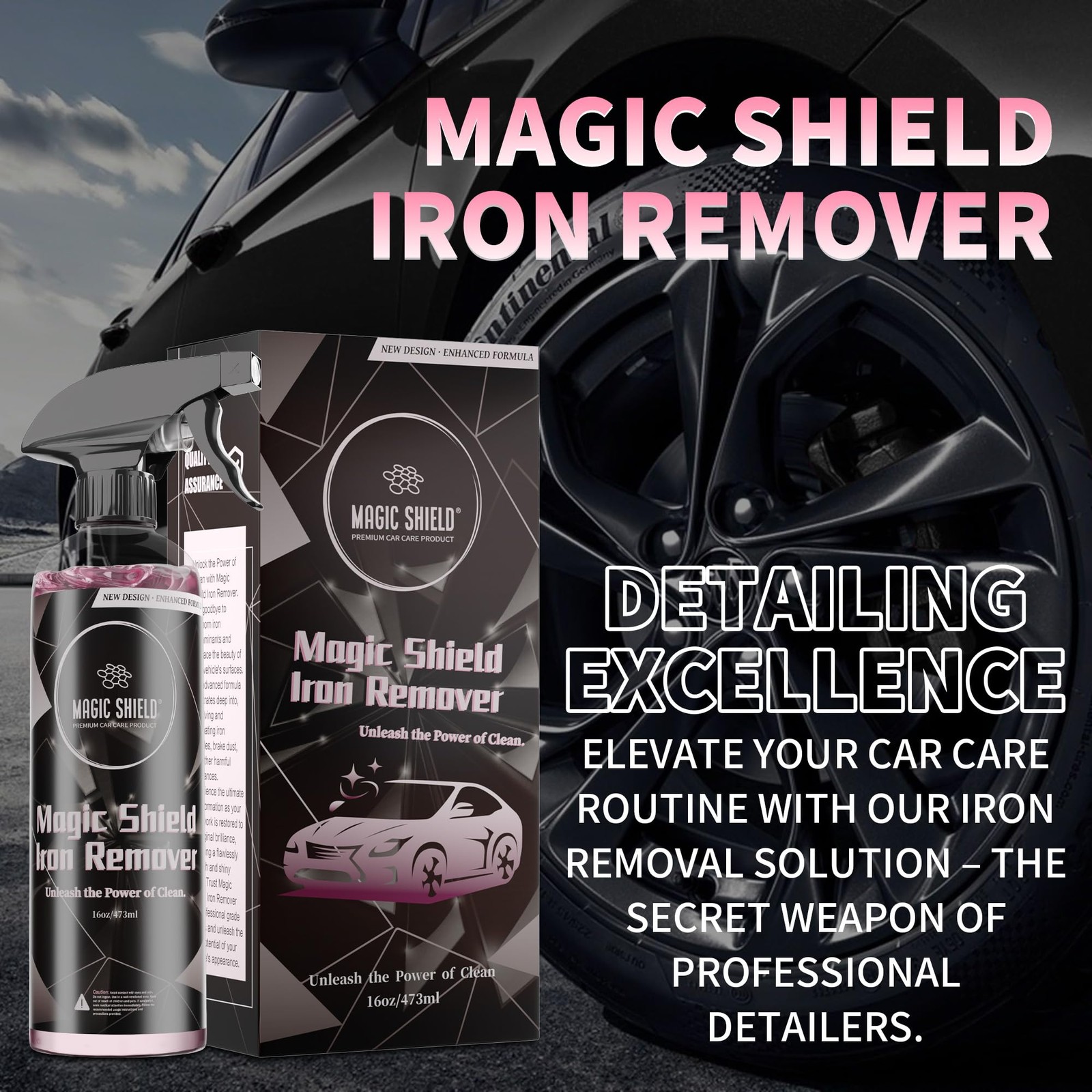 Iron Remover Spray for Cars 16oz – pH-Neutral Iron and Fallout Remover for Ca…