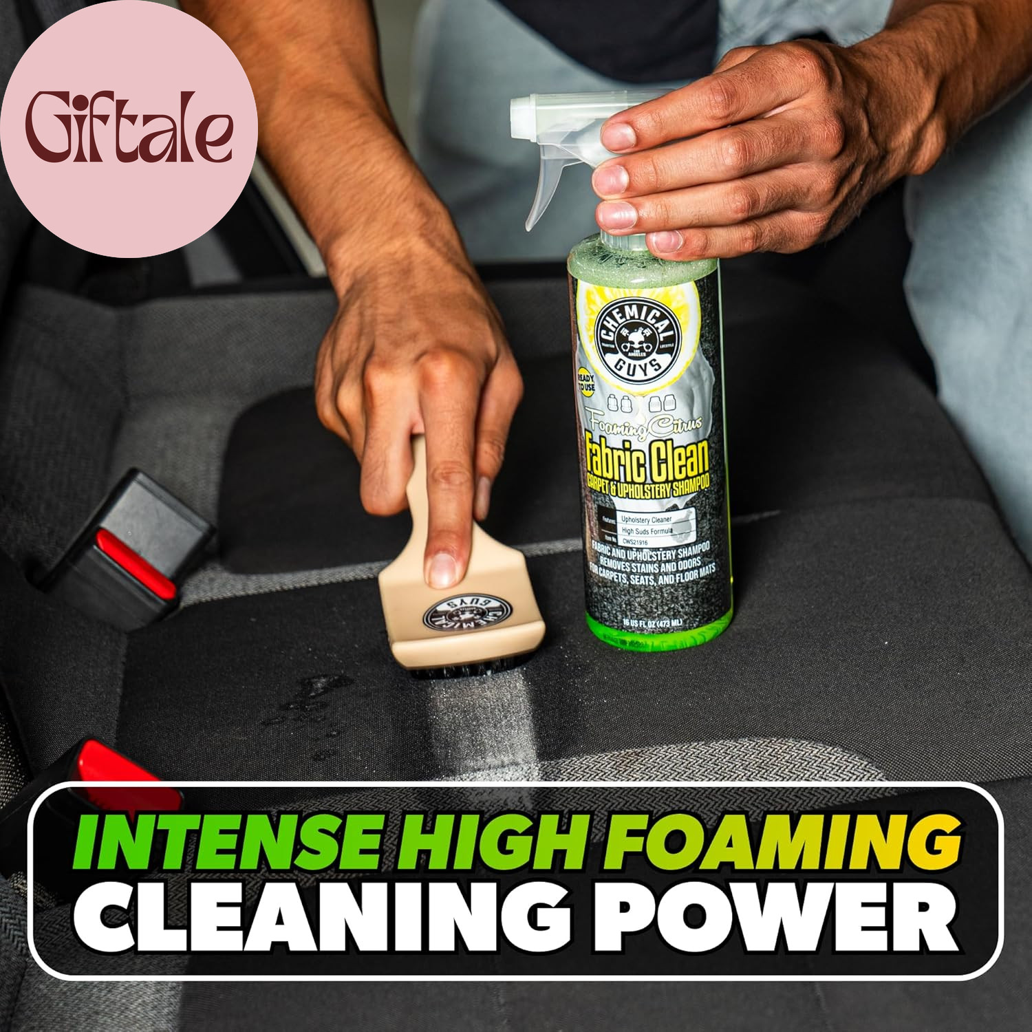 Foaming Citrus Fabric Clean Carpet & Upholstery Cleaner – Car Carpet Cleaner Spr
