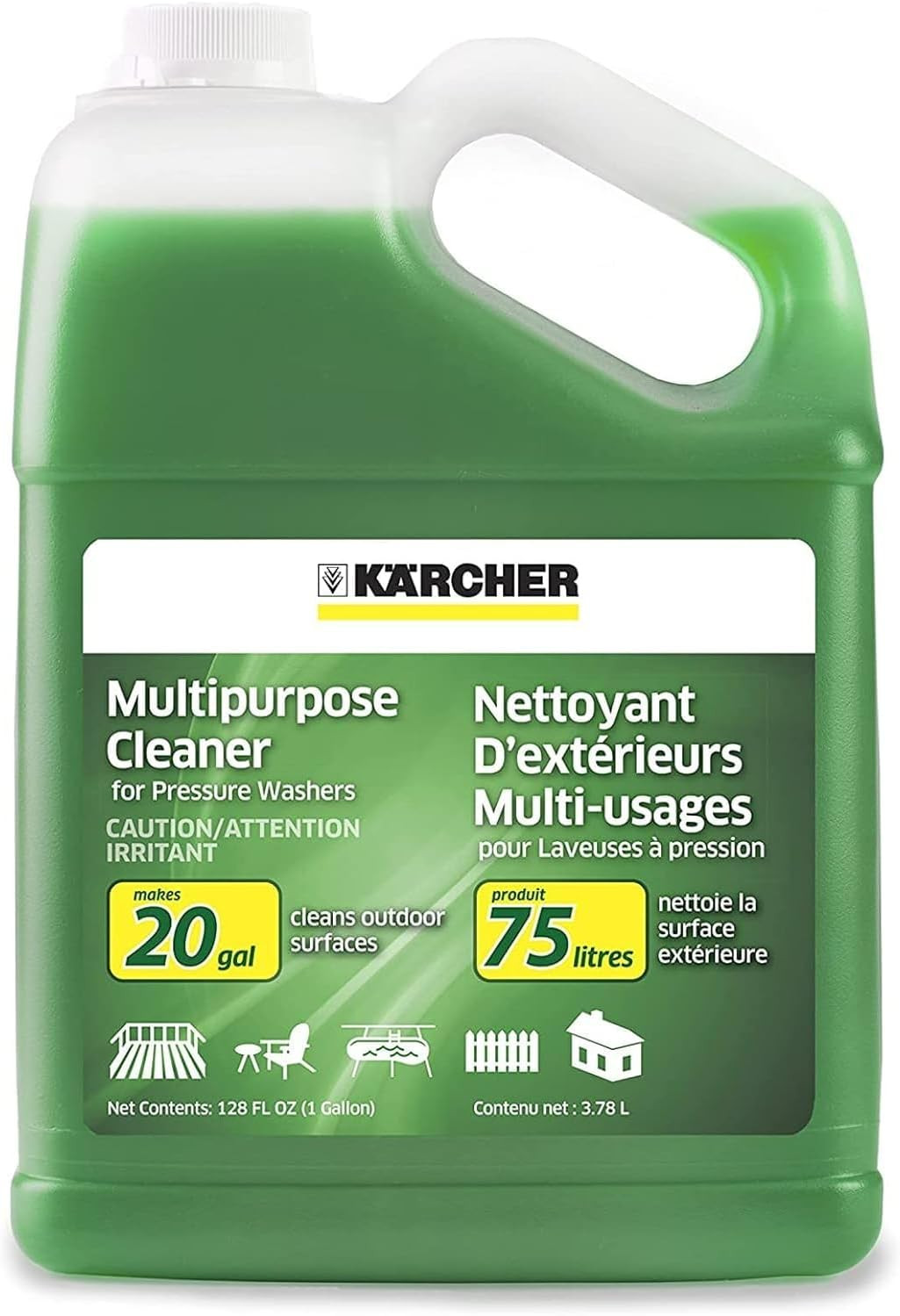 Kärcher Multi Purpose Pressure Washer Detergent, Removes Dirt and Grime from Fen