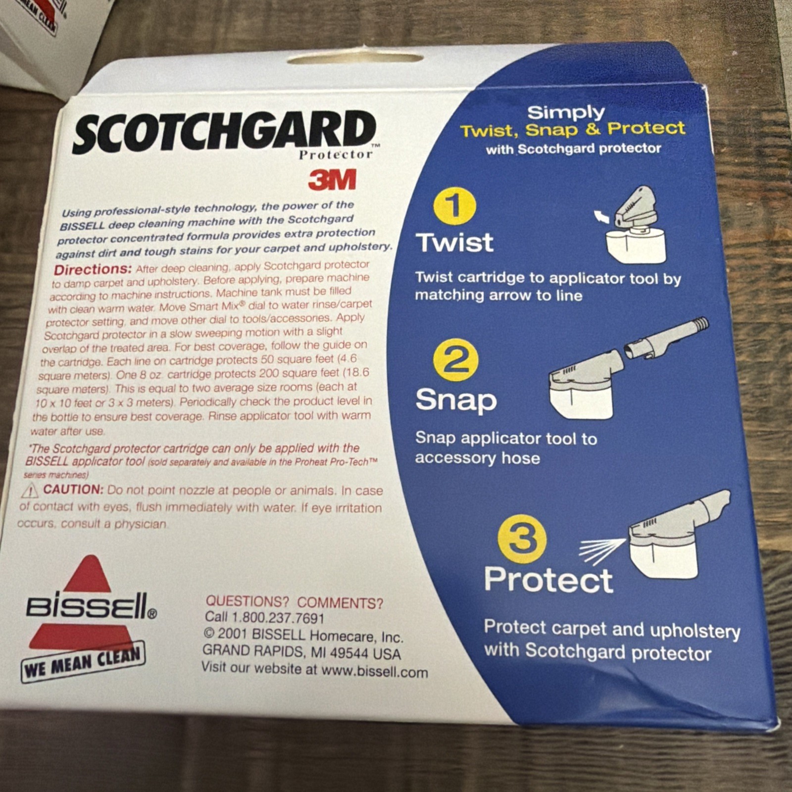 3 PKS. BISSELL SCOTCHGARD 3M EXTRA PROTECTION / CARPET, RUG, UPHOLSTERY ETC. 8OZ