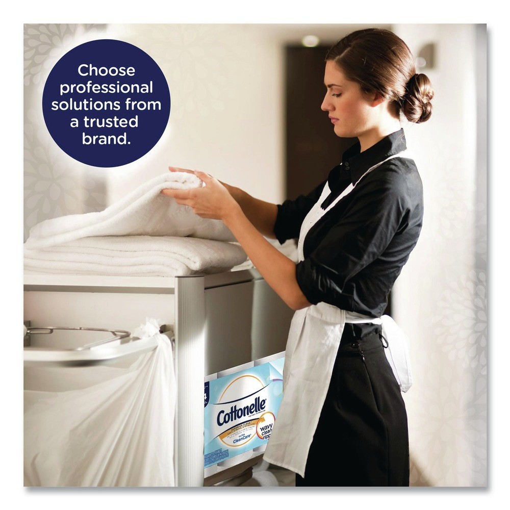 Cottonelle 12456PK 1-Ply Septic Safe Bathroom Tissue – White (12/PK) New
