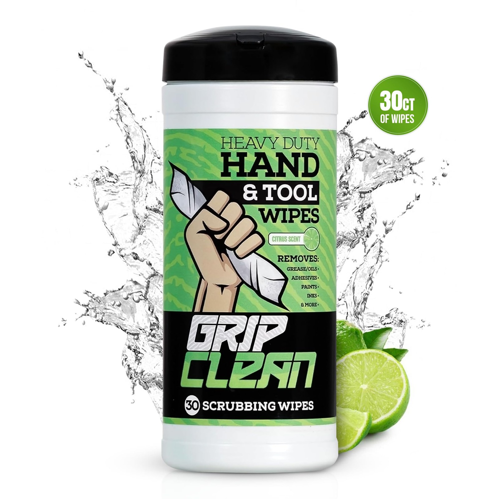 Heavy Duty Hand & Tool Cleaning Wipes – Waterless Hand Cleaner for Mechanics,…