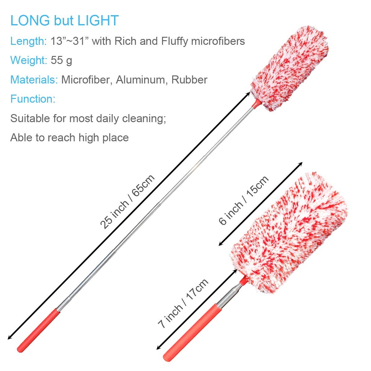 4 Pcs microfiber Hand duster washable Microfibre Cleaning Tool Extendable