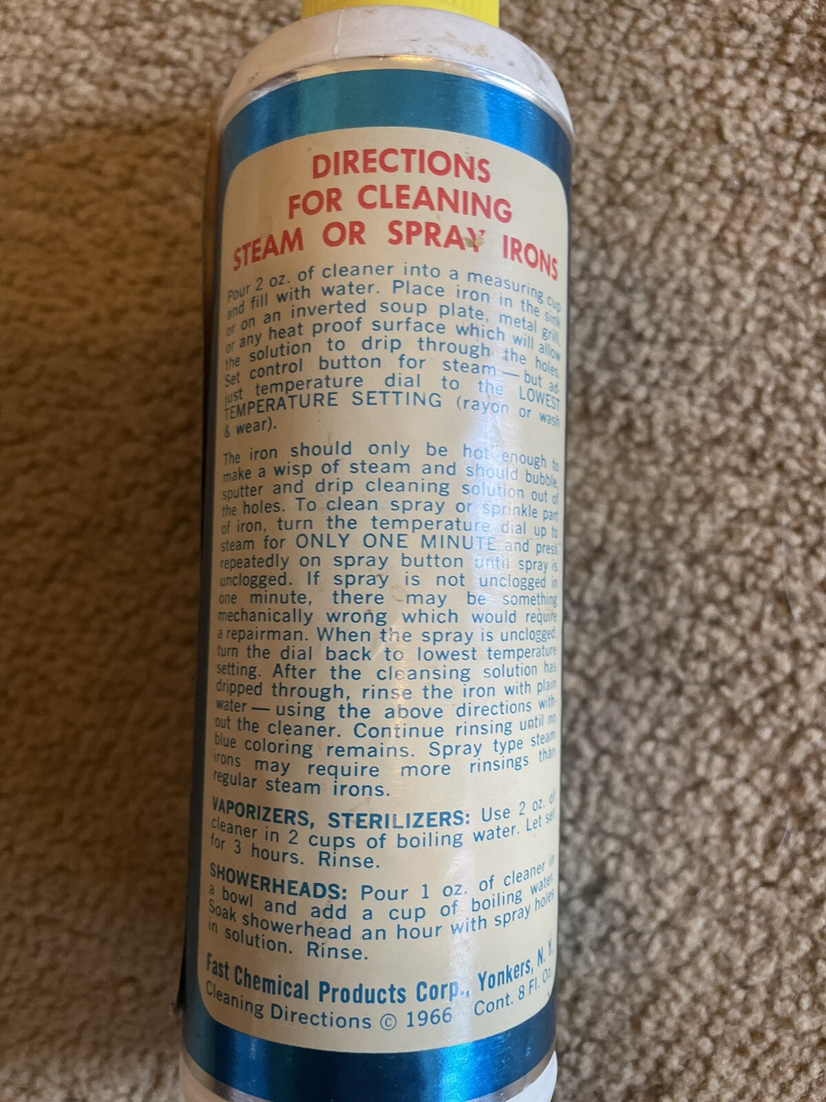 Sss-T! Steam & Spray Iron Cleaner Vintage 8 Oz