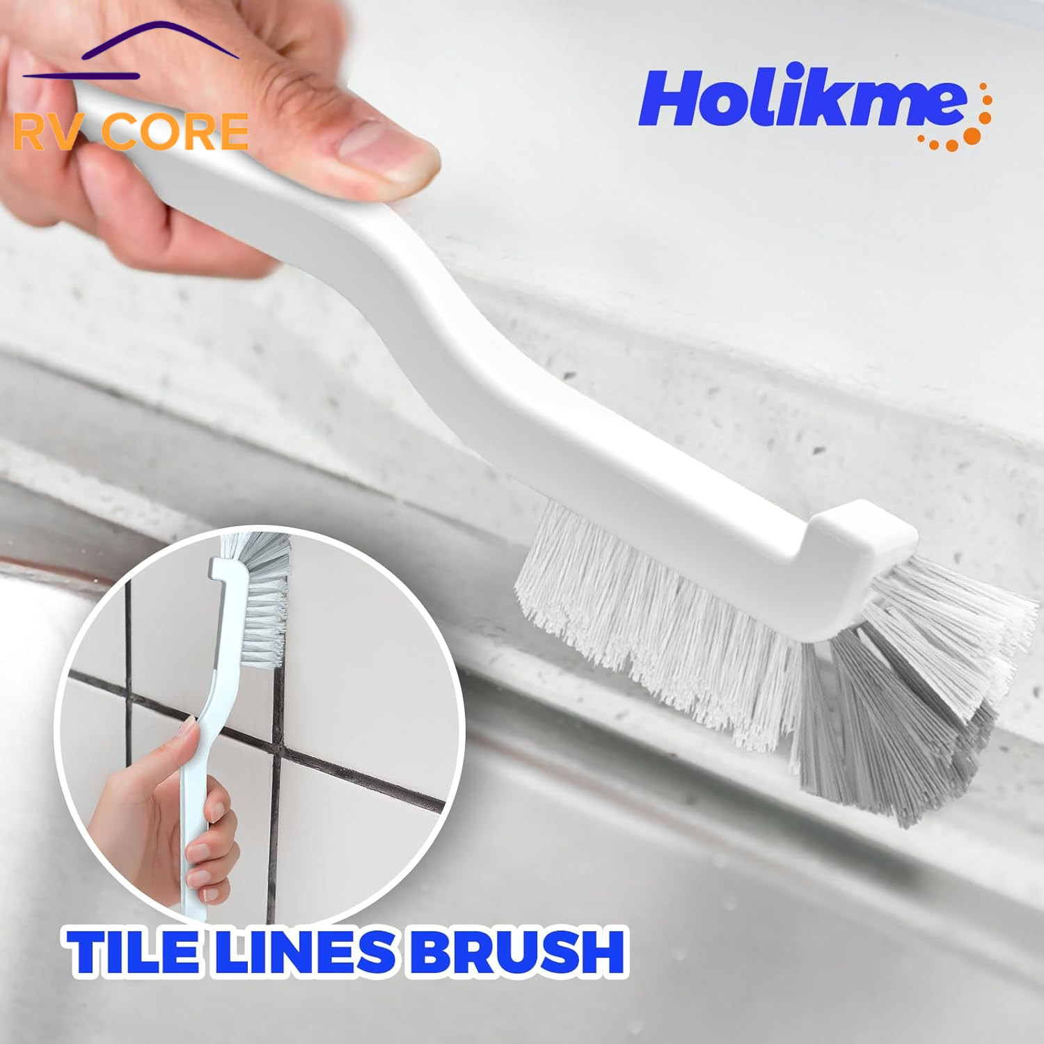 6 Pack Kitchen Dish Brush Set with Handle Pot Pan Sink Green