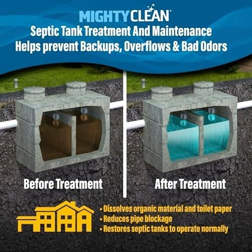 Septic Tank Treatment – 12 Pods, 1 Year Supply – RV Toilet Treatment – Dissolvab