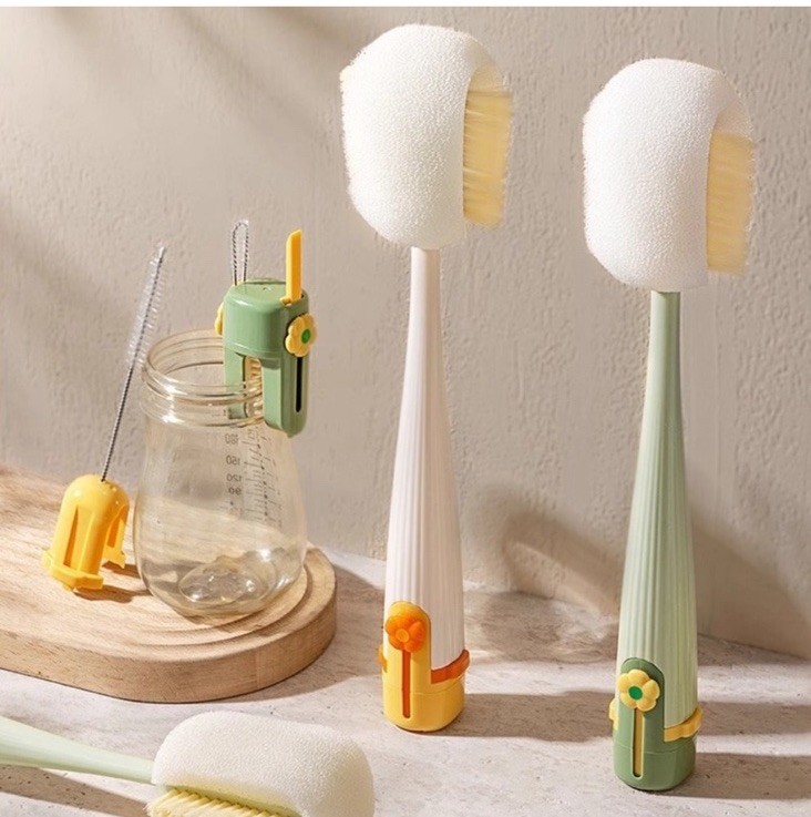 5-in-1 Bottle and Cup Cleaning Brush Set Lid Straw Cleaner Kitchen Tool Pack 2