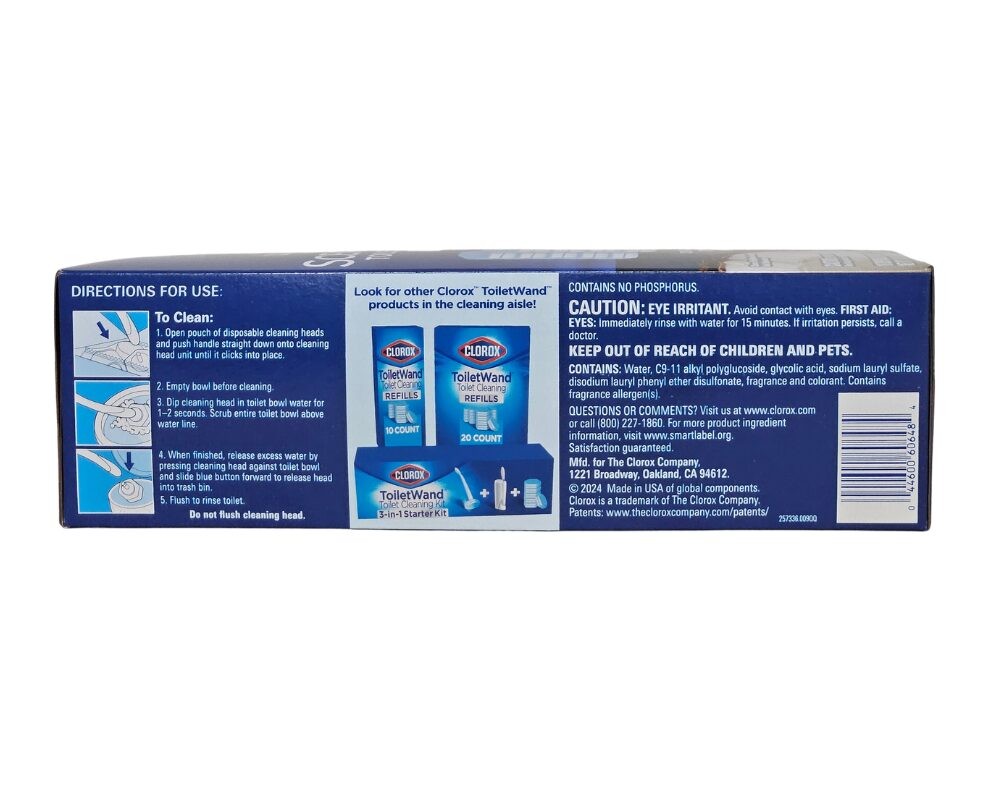 60-PACK Clorox Scentiva Coconut and Waterlily ToiletWand Pad Cleaner Refills