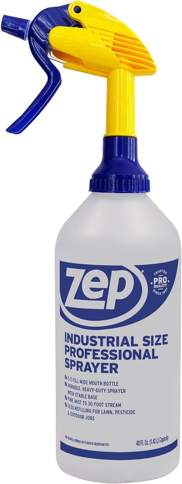 Industrial Sprayer Bottle – 48 Ounces C32810 – up to 30 Foot Spray, Adjustable N