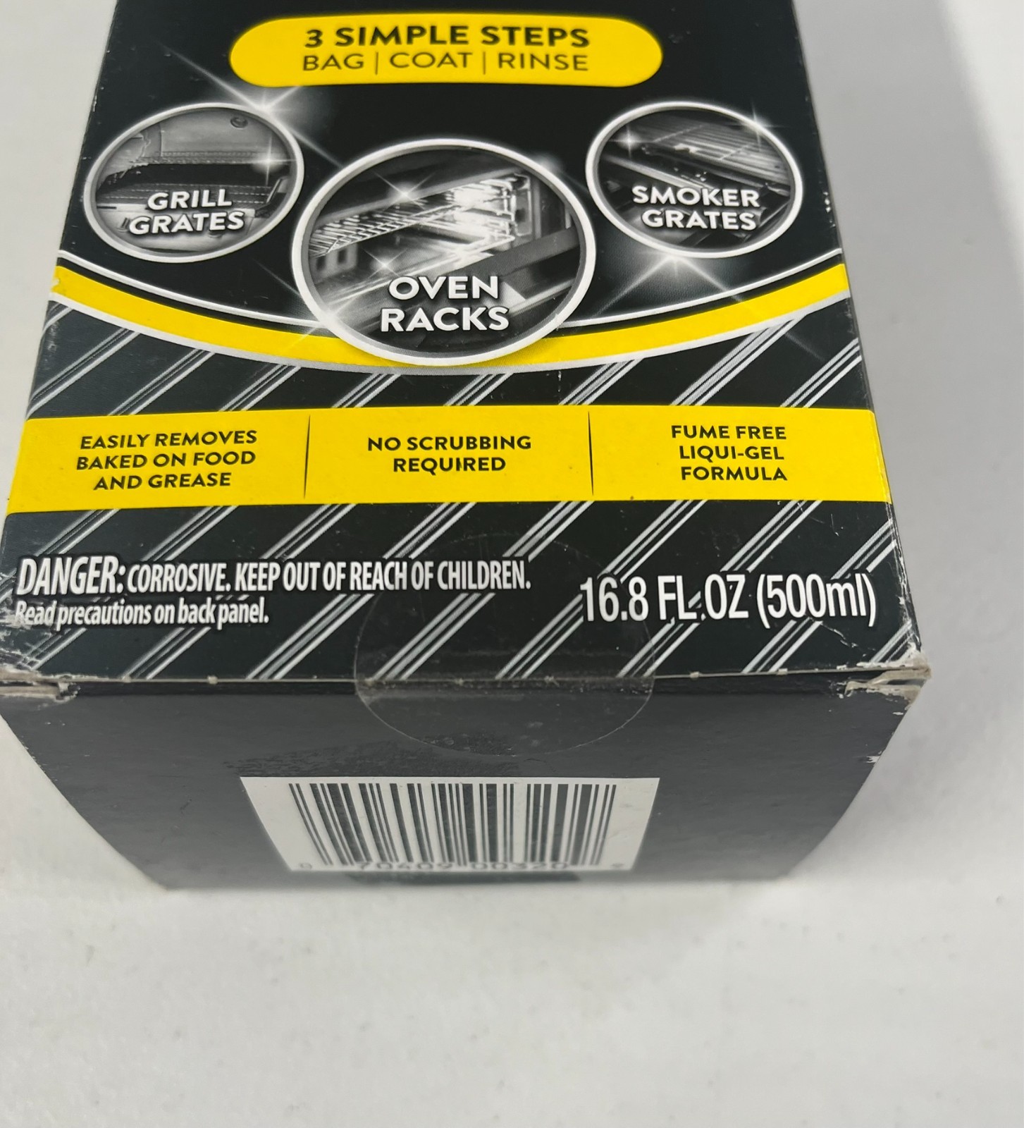 Carbona 2 In 1 Oven Rack & Grill Cleaner 16.8 oz With Bag & Gloves NEW & Sealed
