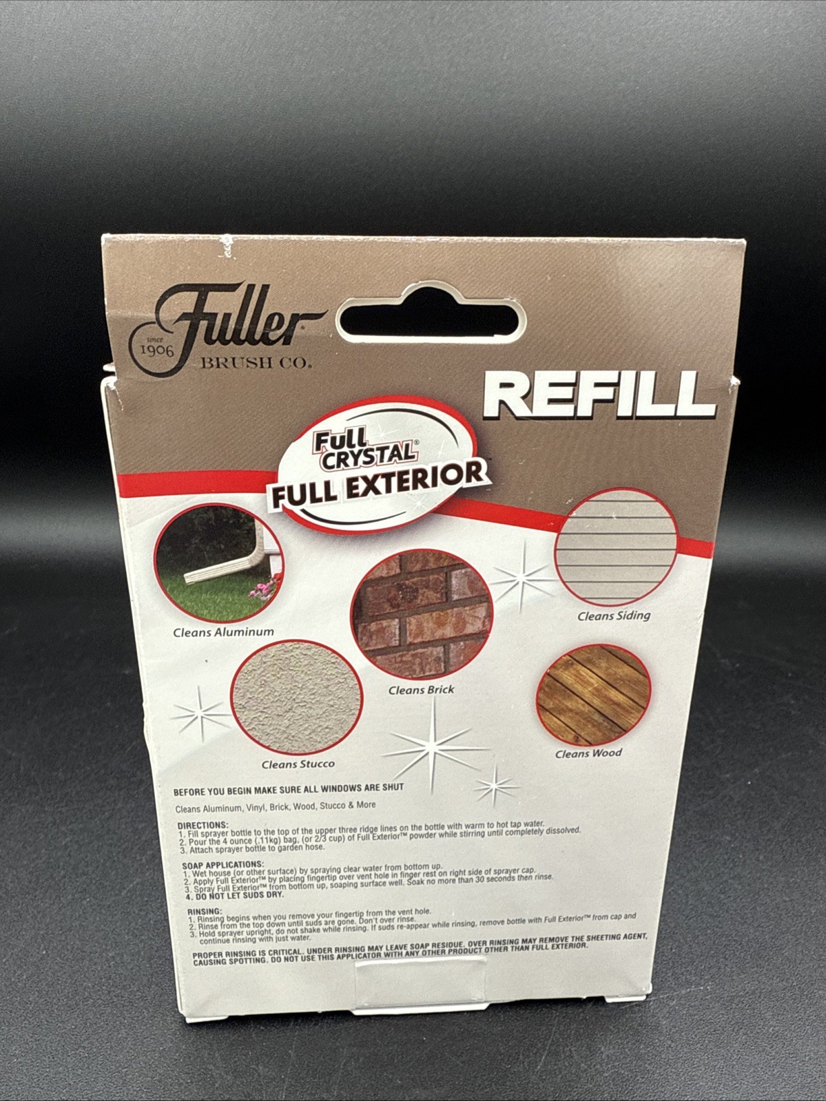 Full Exterior Refill Kits-Crystal Powder Outdoor Cleaner Packets Non-Toxic, 2 Pk