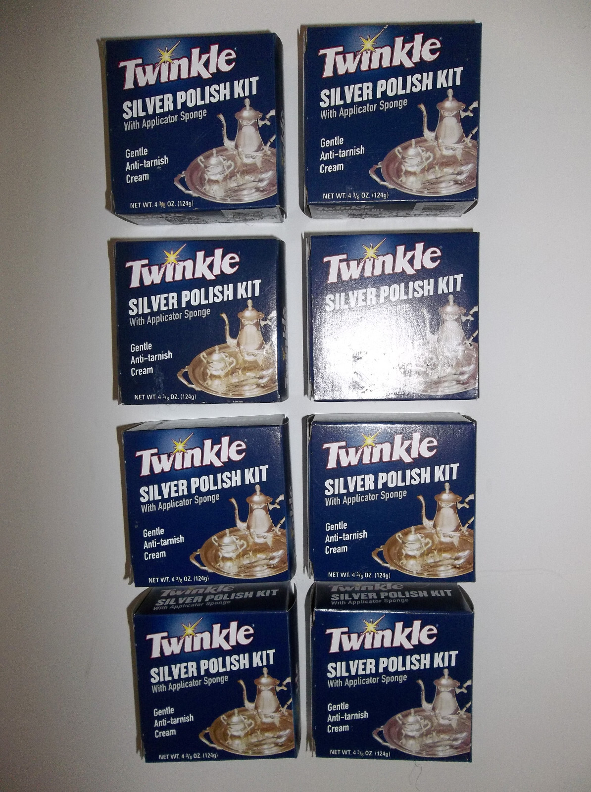 Lot of 8 Malco Twinkle Silver Polish Kits 4 3/8oz. NIB