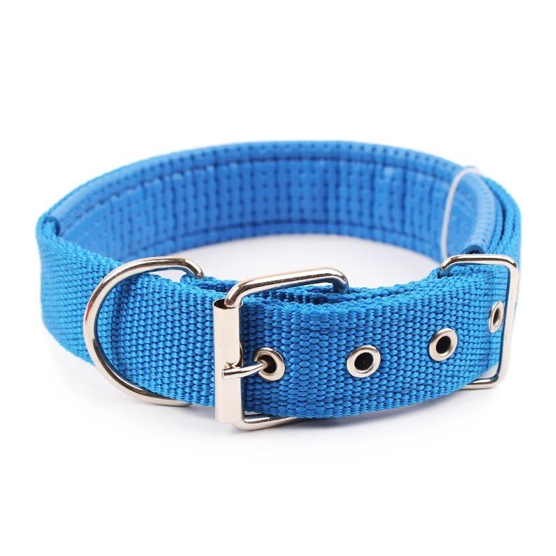 Solid Dog Collars Nylon Dog Collar For Small Medium Large Dogs Teddy Keji Pitbul