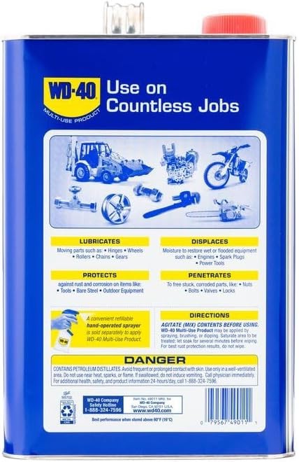 2 PACK WD-40 Multi-Use Product Multi-Use Product Displaces Moisture, 1 Gallon