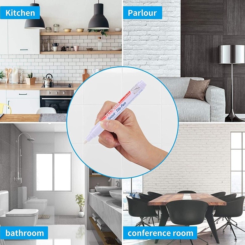 Tile Gap Filler Pens 10 Pack Quick Dry Grout Cleaner Water Resistant Restorer US