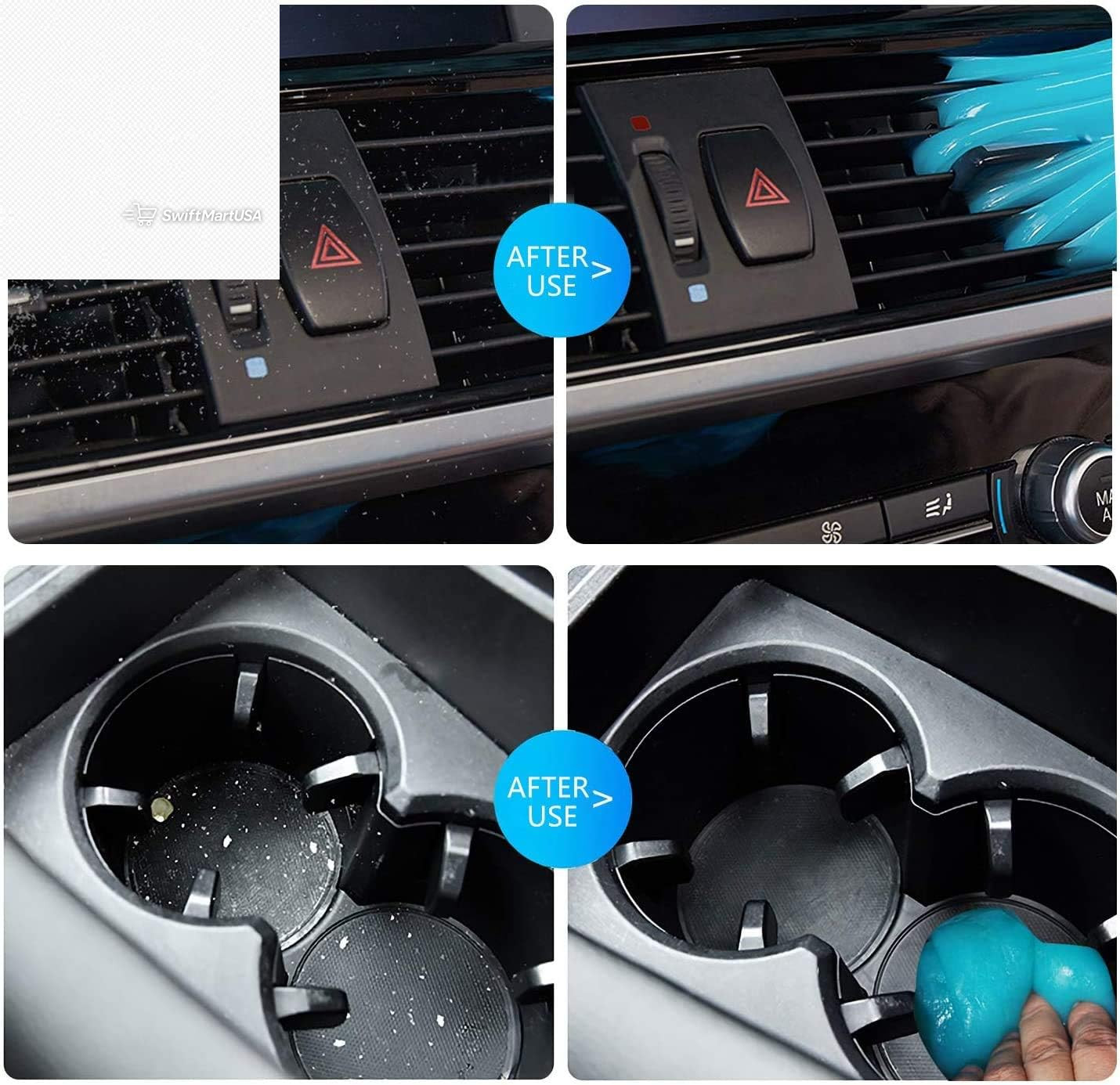 1 Pack Car Cleaning Gel Detailing Putty Interior Auto Vent Crevice Cleaner Goo