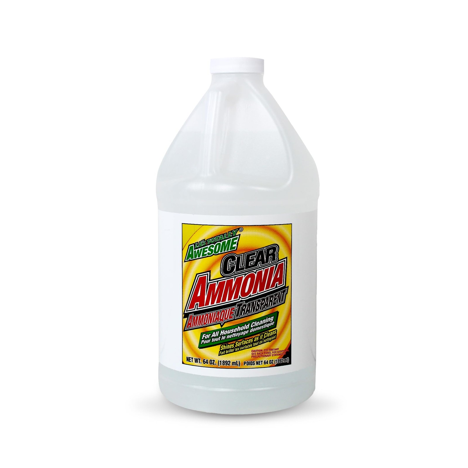 Las Totally Awesome Clear Ammonia, 64 oz, Multipurpose, Multi-Surface Cleanin…