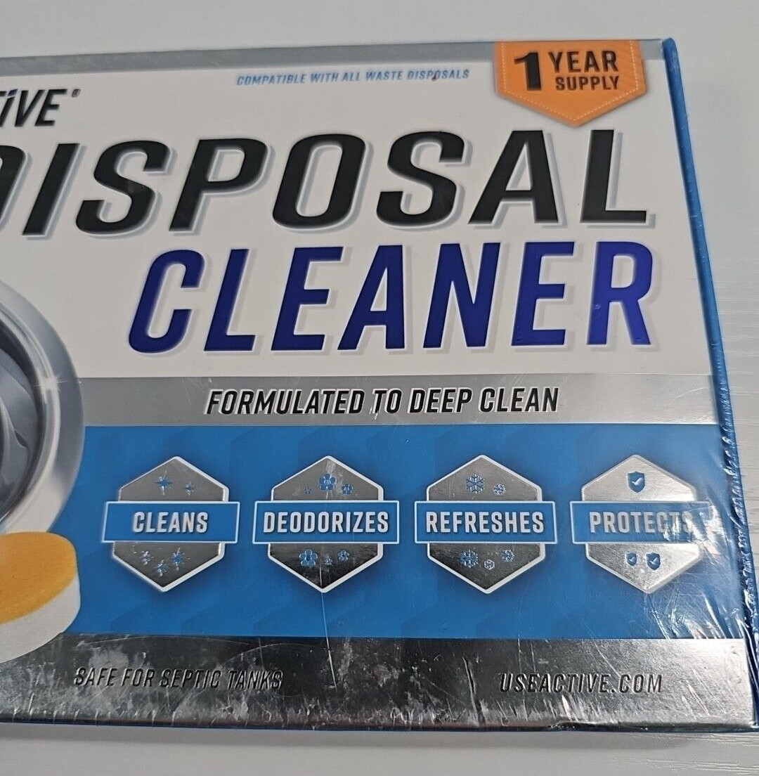 Active Garbage Disposal Cleaner Tablets 24 CT Septic Safe Sink Deodorizer NEW