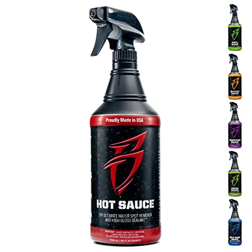 Hot Sauce Premium Hard Water Spot Remover w/High-Gloss 32 Ounce (Pack of 1)