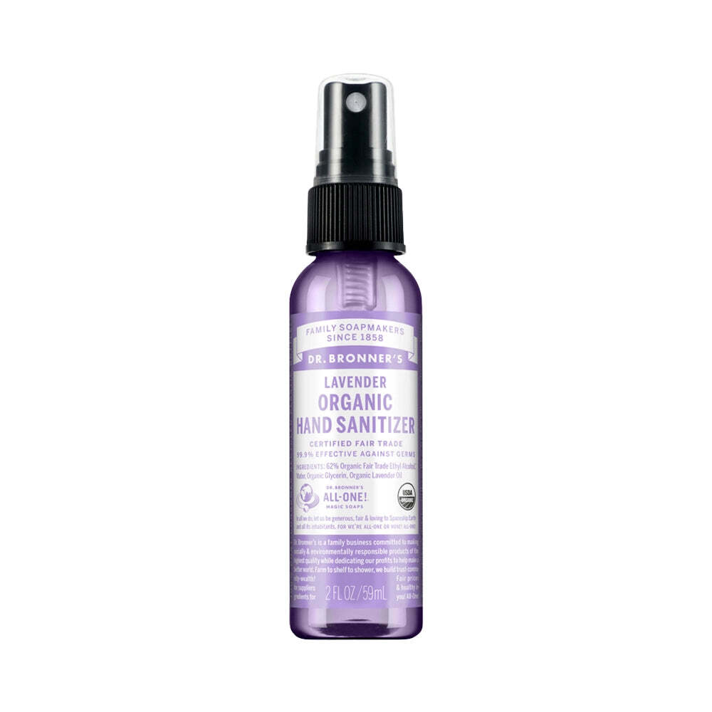 Dr Bronner’s Organic Hand Sanitizer Lavender 59ml