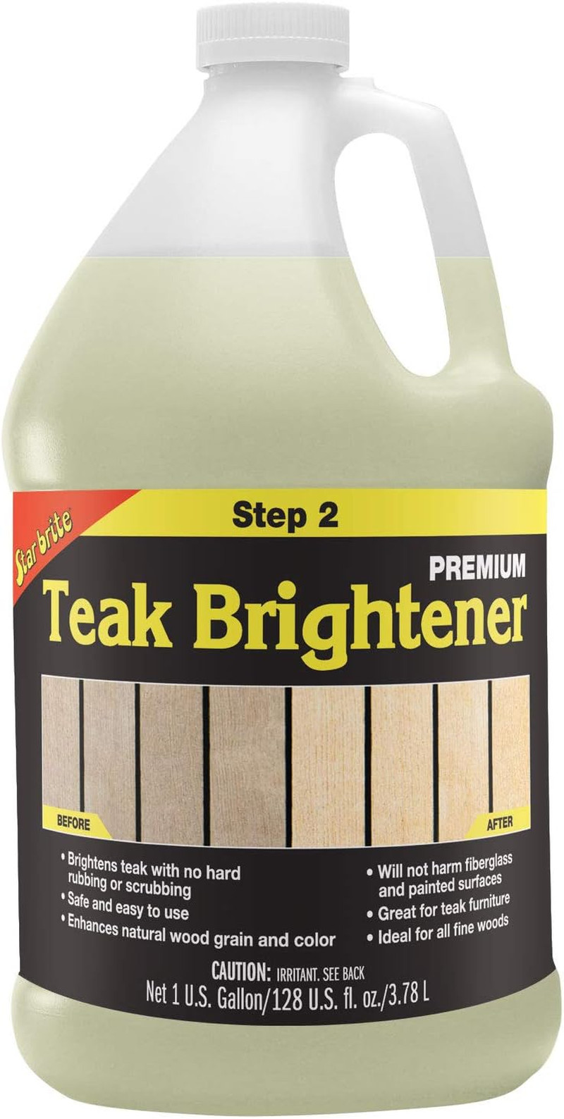 Premium Teak Brightener – Enhances Natural Wood Grain & Restores Tone & Color Wh