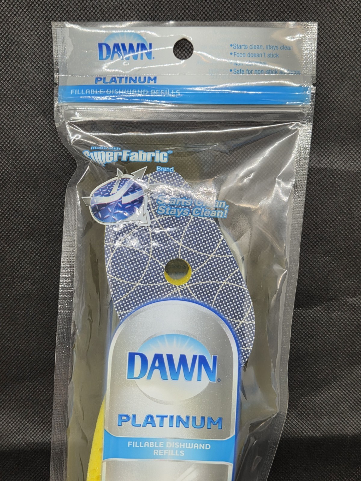 Dawn Platinum Dishwand Super Fabric Heavy Duty Refill Sponge 2ct Factory Seal