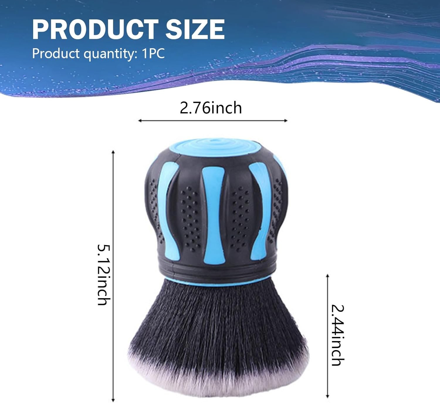 Interior Brush, Soft Bristles with Storage Rack, Beauty Size: 1 PcColor: Blue