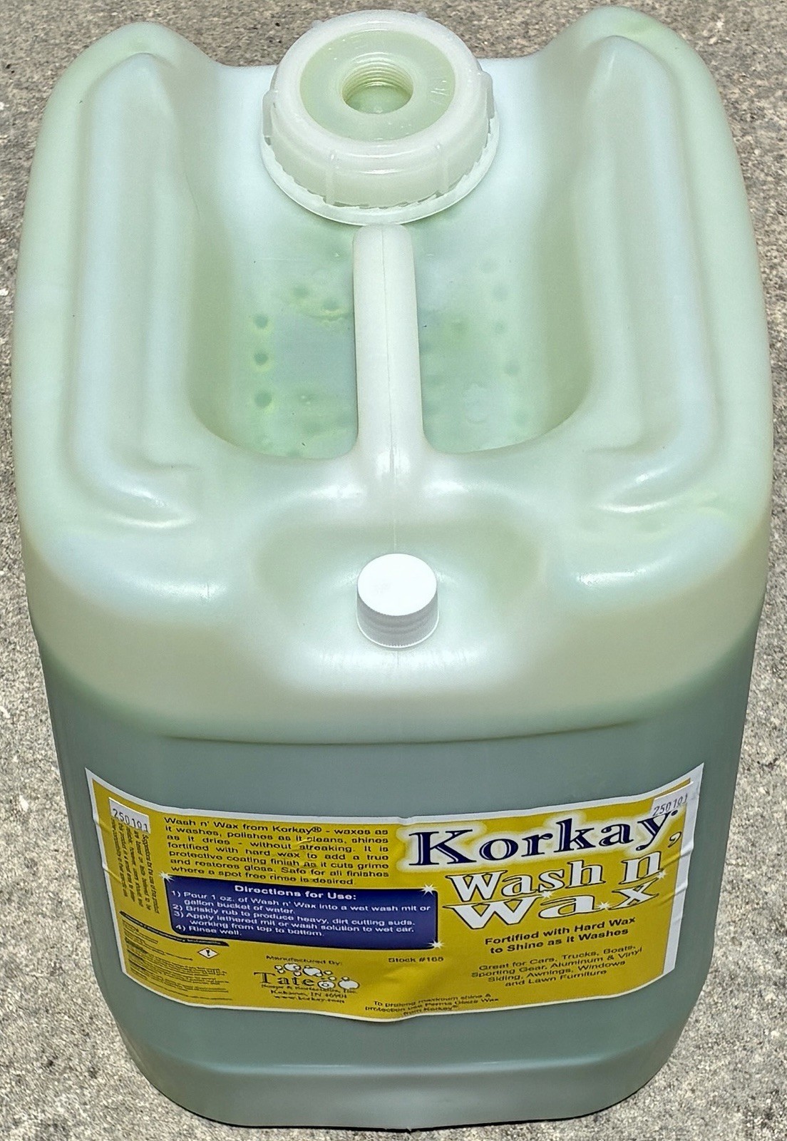 KORKAY WASH & WAX 5-GALLON TOTE # 16505